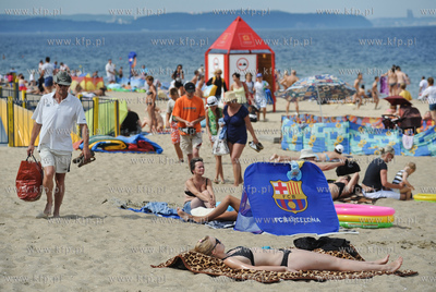 Gdansk. Plaza w Brzeznie. 19.07.2011 fot. Mateusz Ochocki...