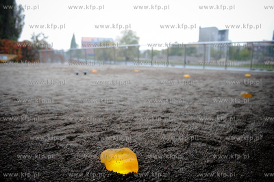 Gdansk. Ul. Szopy. Instalacja autorstwa Freda Hatta...