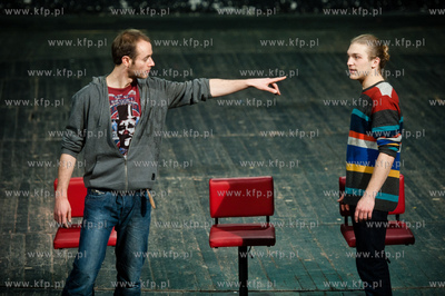 Gdansk. Teatr Wybrzeze. Proba do spektaklu pt Faza...