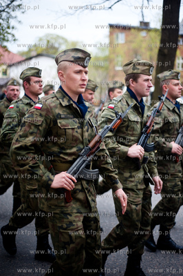 Obchody Swieta Konstytucji 3 Maja w Pruszczu Gdanskim.
Nz...