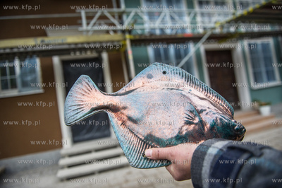 Gdansk. Spotkanie z dziennikarzami, prezentujace postep...