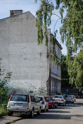 Gdansk. Ul. Panienska.  Wprowadzona strefa platnego...