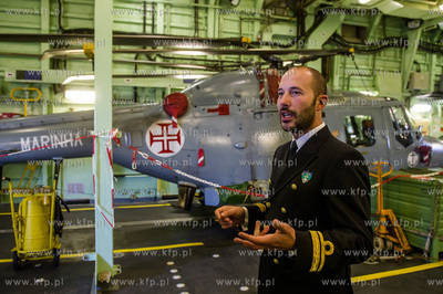 Gdynia. Nabrzeże Francuskie. Wizyta robocza fregaty...