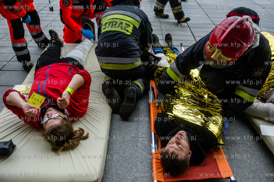Stadion Energa Gdańsk. Ćwiczenia służb ratowniczych...