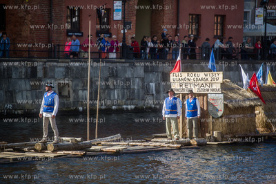 Gdańsk. Przywitanie członków Bractwa Flisackiego...