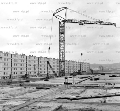 Budowa dzielnicy Gdansk Przymorze. 15.01.1973 styczen73_z.kosycarz_p29...