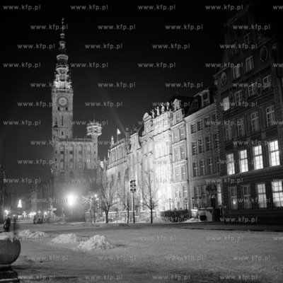 Długi Targ w Gdańsku nocą. 1966
0007883z
Fot....