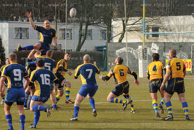 Liga Rugby. Stadion GOSiR w Gdyni. Mecz Arka Gdynia...
