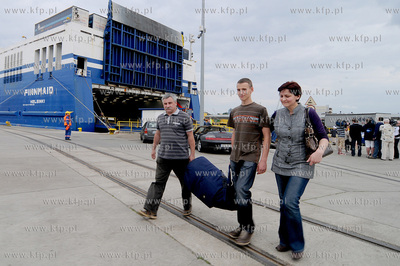 Na pokładzie pasazersko - towarowego promu Finnmaid...