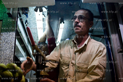 Amman.Jordania NZ Stoisko ze swiezym sokiem z owocow....