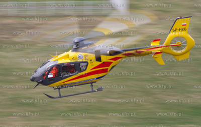 Port Lotniczy Goleniów. Nz. Eurocopter EC-135 Lotniczego...