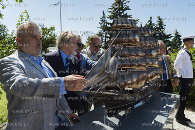 Gdynia. Odsłonięcie makiety słynnego polskiego żaglowca...