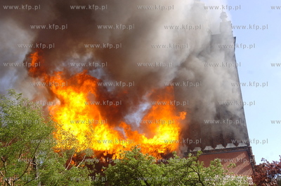 Pozar kosciola sw Katarzyny w Gdansku.
22.05.2006
Fot....