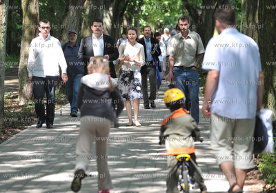 Uroczyste otwarcie Parku Polnocnego w Sopocie. Na deptaku...