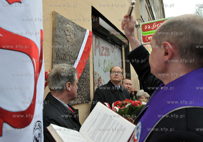 Gdansk - Wrzeszcz - Al. Grunwaldzka. Uroczystosc odsloniecia...
