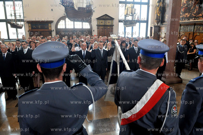 Gdansk, Dwor Artusa. Uroczystosc slubowania nowoprzyjetych...