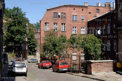 Gdansk Biskupia Gorka. Ul. Biskupia i okolice.  6.08.2007...