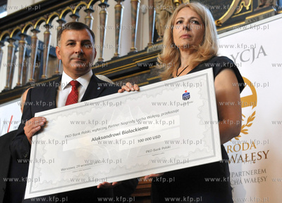 Dwor Artusa w Gdansku. Uroczystosc wreczenia Nagrody...