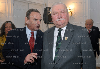 Urodziny Lecha Walesy w Palacu Opatow w Gdansku Oliwie....