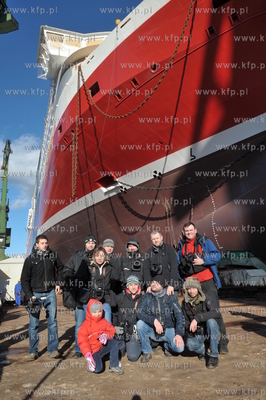 Wodowanie promu pasazersko-samochodowego Bergensfjord...