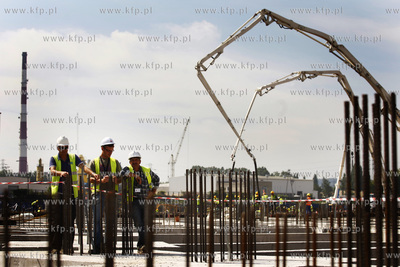 Gdansk Letnica. Ceremonia wmurowania kamienia wegielnego...