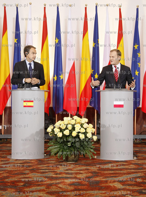 Sopot. Spotkanie premiera RP Donalda Tuska z premierem...