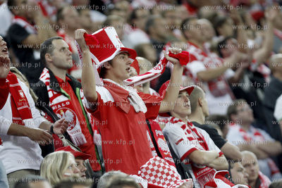 Gdansk. Stadion pilkarski PGE Arena. Mecz towarzyski...