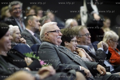 37 Gdynia Film Festival. Nz Lech Walesa z zona Danuta...