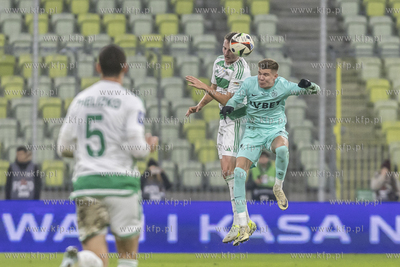 Lechia Gdańsk - Sląsk Wrocław. Nz. Elias Olsson...