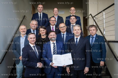 Uroczyste podpisanie umowy pomiędzy Zarządem Morskiego...