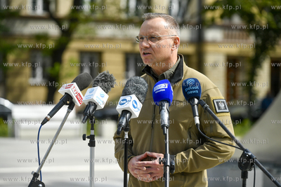 Gdynia. Centrum Operacji Morskich. Konferencja Prezydent...