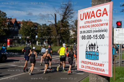 XII Garmin Półmaratonu Gdańsk. Korki i utrudniemia....