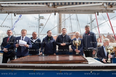 Gdańsk,  Otwarcie sezonu Żeglarskiego. Nz.  Wiceprezydnt...