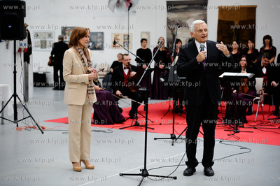 Gdansk. Uroczystosci zakonczenia III etapu rozbudowy...