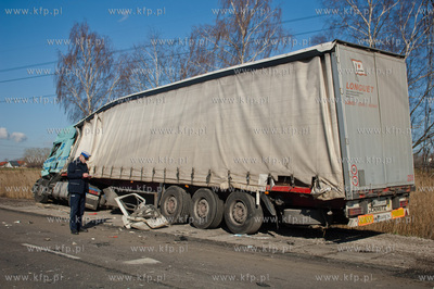 Bogatka. Smiertelny wypadek drogowy z udzialem samochodu...