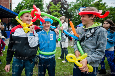 Gdansk. Zieleniec Nowego Ratusza. Festyn dla dzieci...