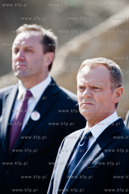 Gdansk. Uroczystosc wmurowania kamienia wegielnego...