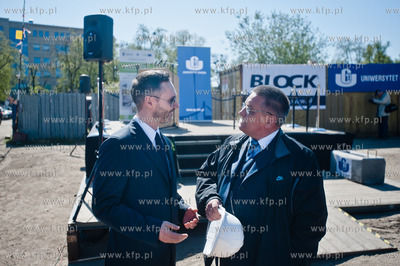 Gdansk. Batycki Kampusu Uniwersytetu Gdanskiego. Uroczystosc...