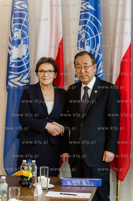 Gdansk. Hotel Hilton. Spotkanie premier Ewy Kopacz...