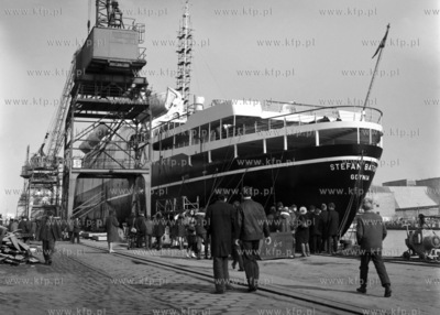 Transatlantyk Stefan Batory w pocie gdayńskim. 
03.1969
0001841z_marzec1969
Fot....