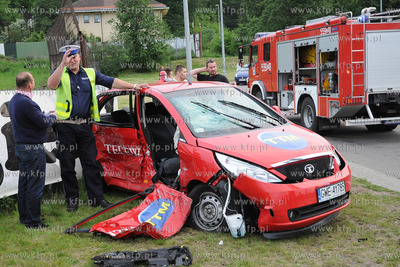Wypadek na drodze krajowej nr 6 na granicy Rumi i Redy....