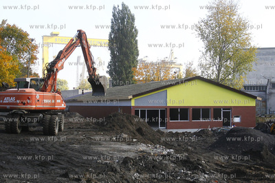 Szczecin, Budowa sklepu Biedronka na terenie zamknietej...