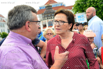 Sopot. Premier Ewa Kopacz odwiedzila Sopot w drodze...
