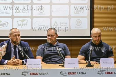 Ergo Arena Gdansk/Sopot. Ekstraliga rugby. Konferencja...