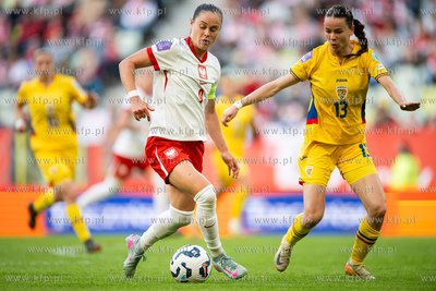 Liga Narodów Kobiet: Polska - Rumunia n/z Ewa Pajor...