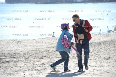 Gdynia. Katarzyna Cichopek-Hakiel i Marcin Mroczek...