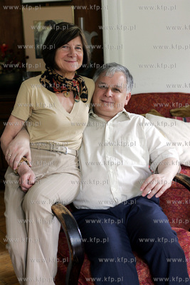 Lech Kaczynski z zona Maria. 25.05.2005 fot. Wojtek...