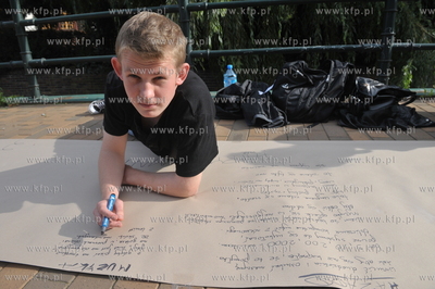 Akcja literacka "Bez cenzury" . Na Placu Heweliusza...