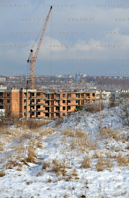 Gdansk Szadolki nowe domy na ul.  Guderskiego. 25.01.2012...