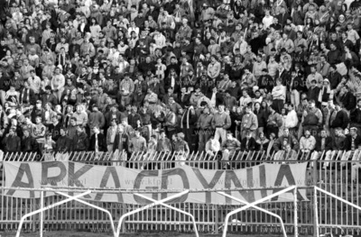 Mecz derbowy Arka Gdynia Lechia Gdansk na stadionie...